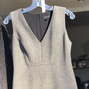Ann Taylor Size 2 gray/black Sheath Dress